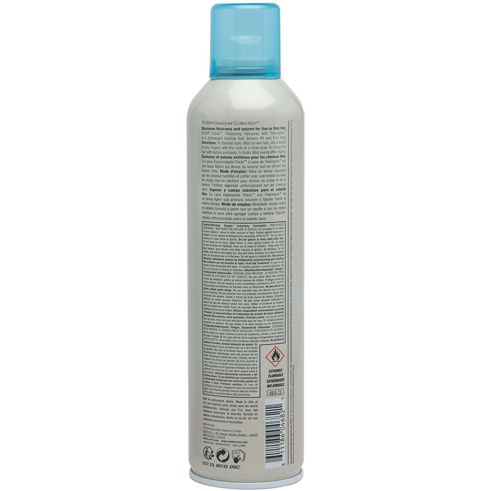 Thickr Thickening Hairspray by Rusk for Unisex - 10.6 oz Hair Spray