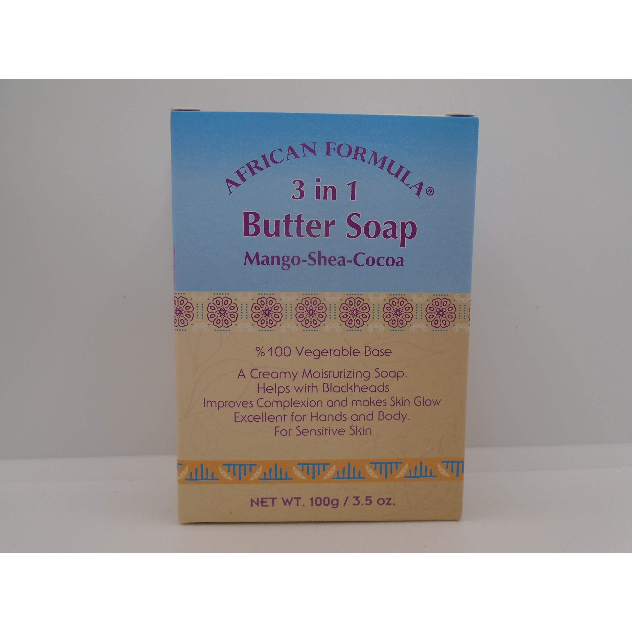 African Formula 3 in 1 Butter Soap Mango, Shea, Cocoa Butter. 100% Vegetable Base