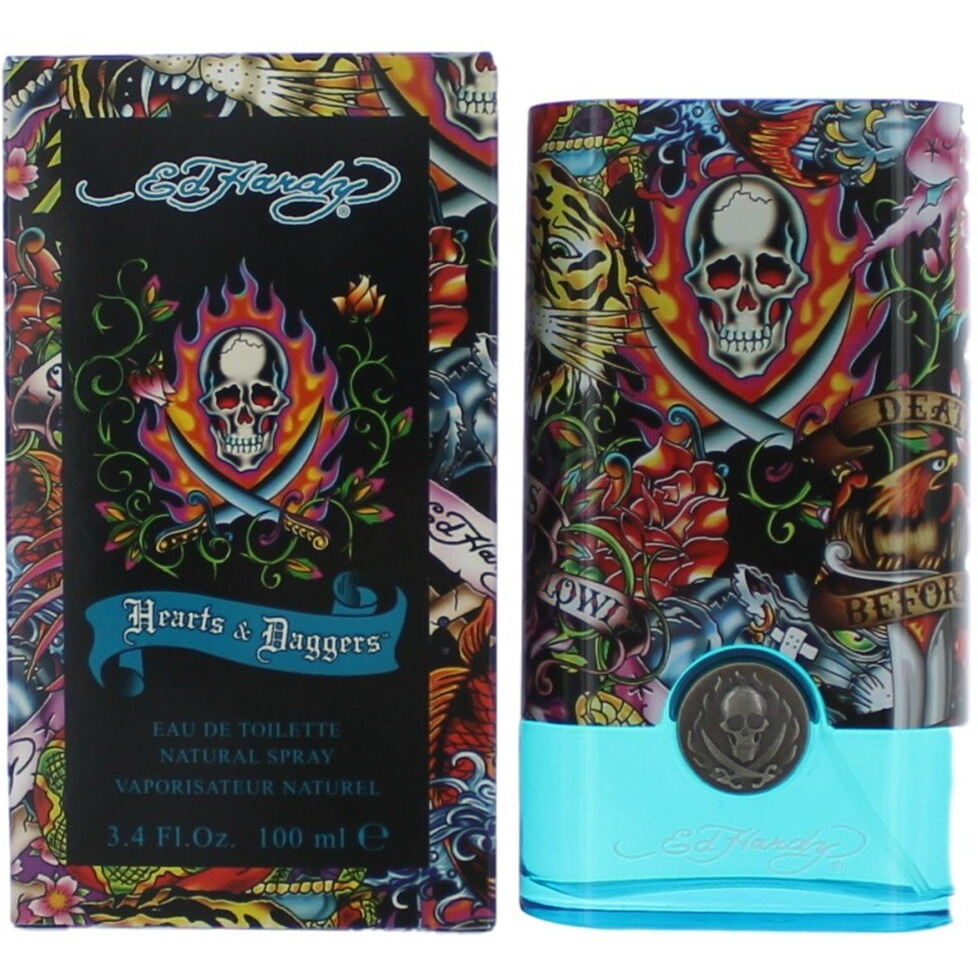Ed Hardy Hearts & Daggers by Christian Audigier, 3.4 oz Eau De Toilette Spray for Men