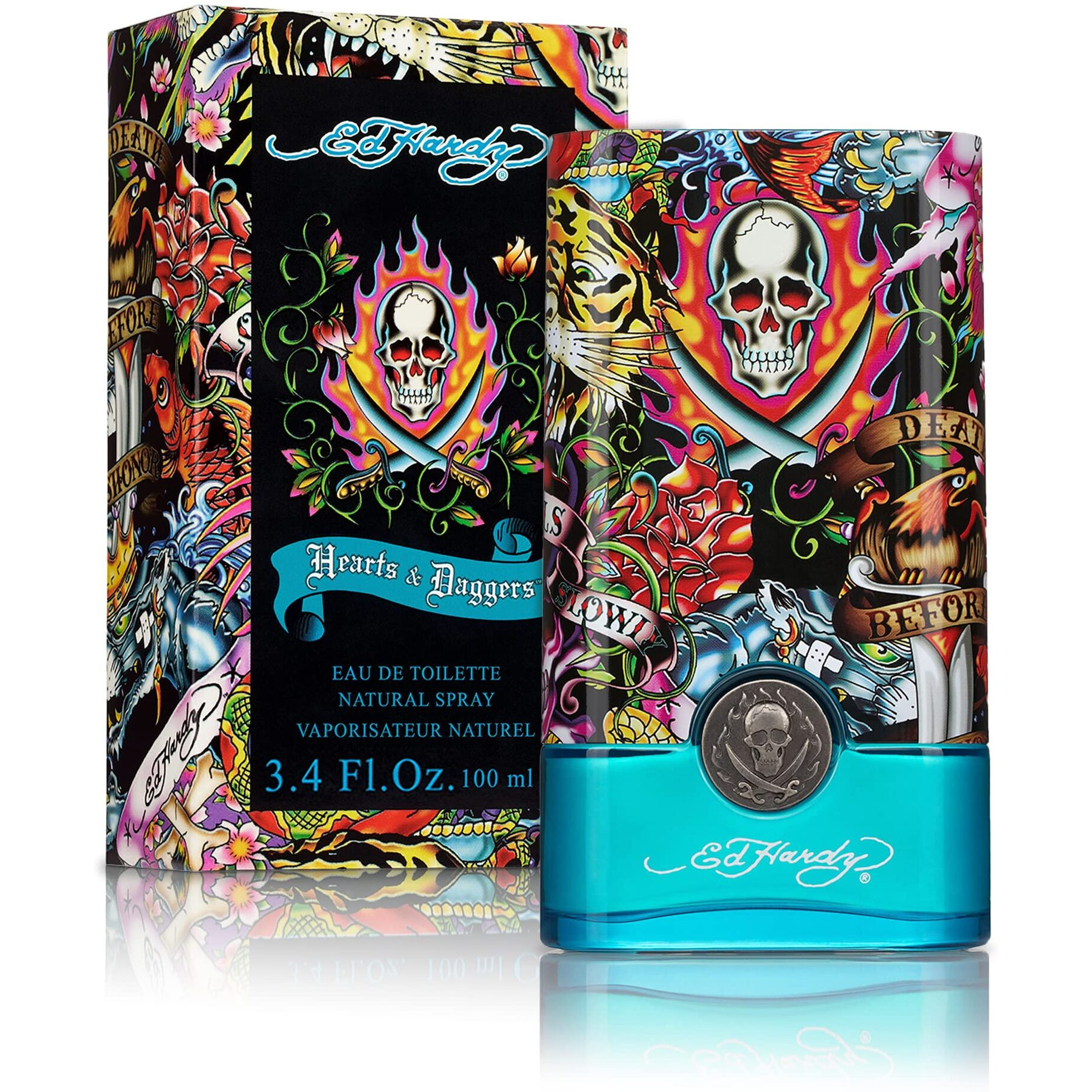 Ed Hardy Hearts & Daggers by Christian Audigier, 3.4 oz Eau De Toilette Spray for Men