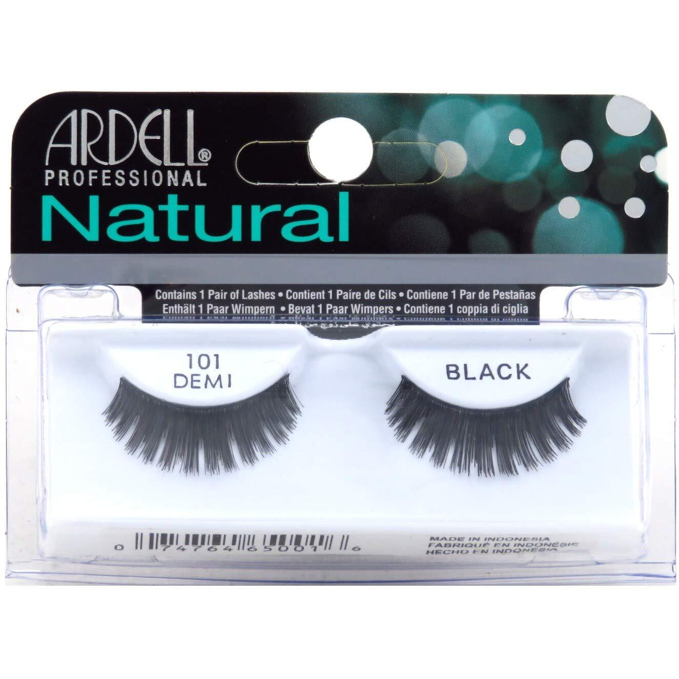 Ardell Fashion Lashes, 101 Demi Black, 1 Pair (Pack of 3)