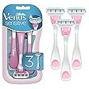 Gillette Venus Sensitive Women's Disposable Razors - Single Package of 3 Razors ( Packaging may vary )