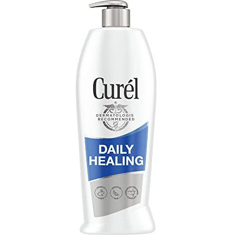 Curel Daily Healing Body Lotion for Dry Skin, Hand and Moisturizer Repairs Skin Retains Moisture, with Advanced Ceramides Complex, 20 Ounce