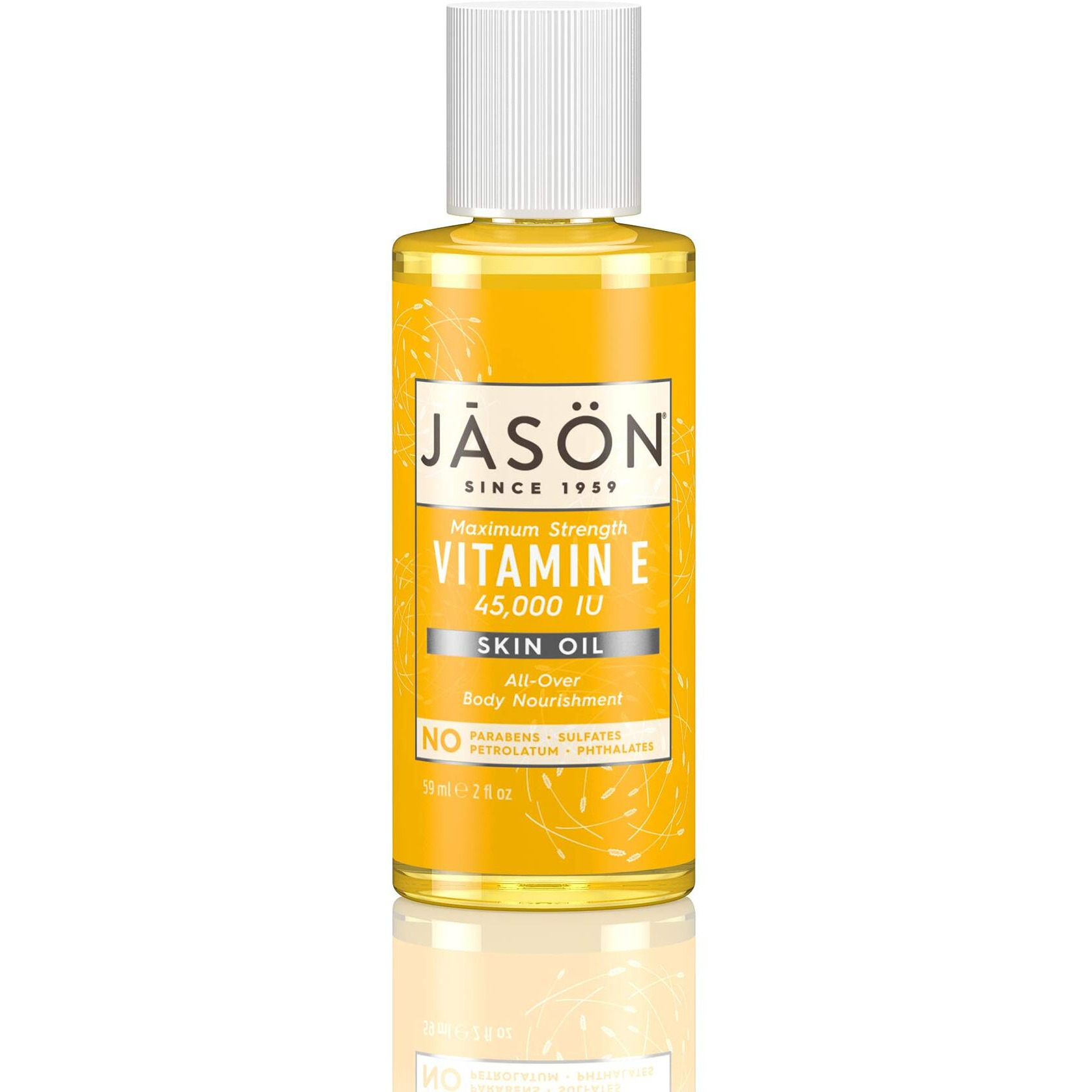 JASON Vitamin E 45,000 IU Skin Oil, Maximum Strength, 2 Ounce Bottle