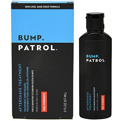 Bump Patrol Maximum Strength Aftershave Formula - After Shave Solution Eliminates Razor Bumps and Ingrown Hairs - 2 Ounces
