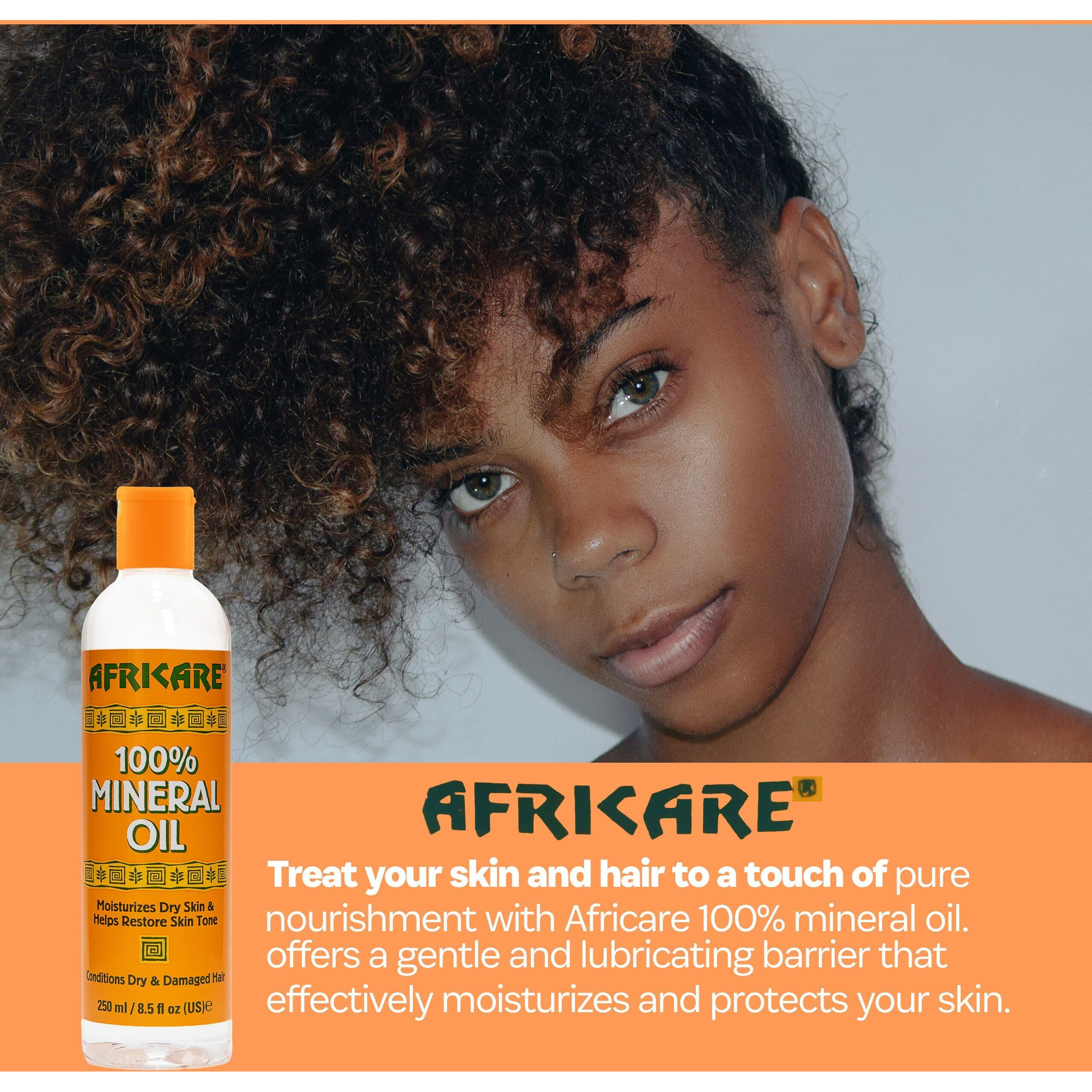 AFRICARE 100 Percentage Mineral Oil, 8.5 Ounce