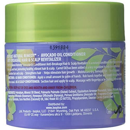 Isoplus Natural Remedy Avocado Oil Conditioner, 4 Ounce