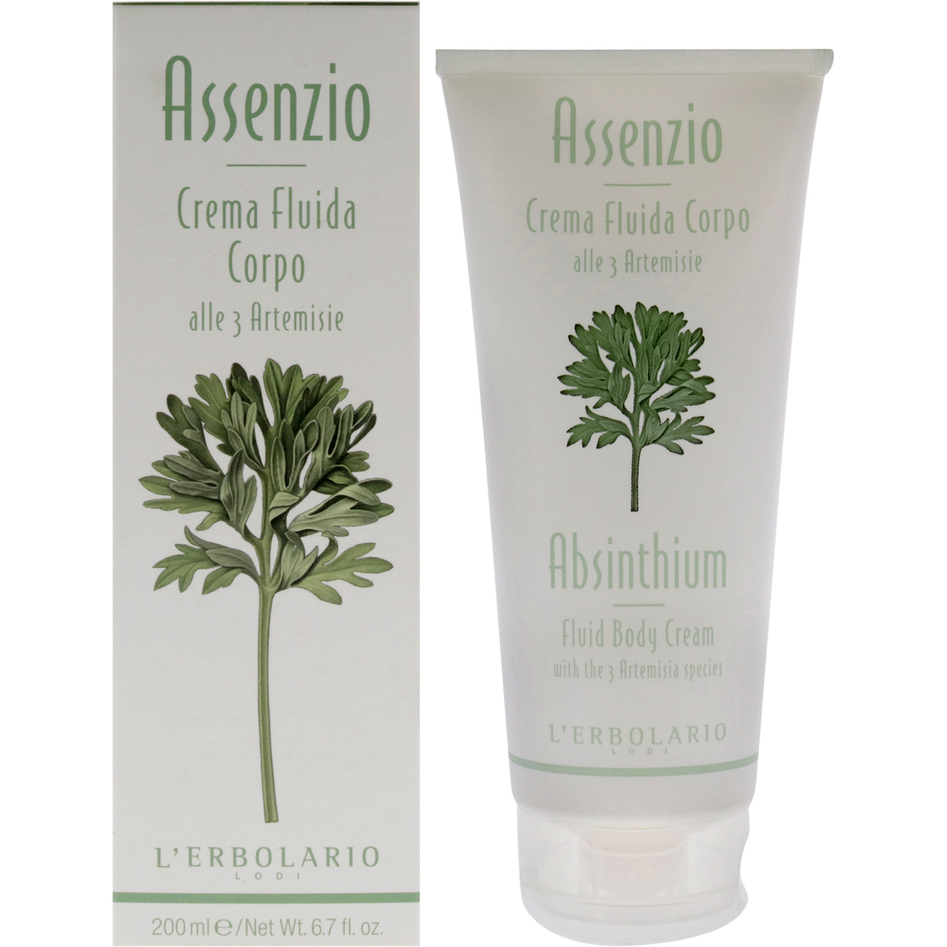 Fluid Body Cream - Absinthium by LErbolario for Unisex - 6.7 oz Body Cream