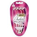 BIC Soleil Smooth Scented Women's Disposable Razor, Triple Blade, Moisture Strip for a Smooth Shave, 4 Count - Pack of 2