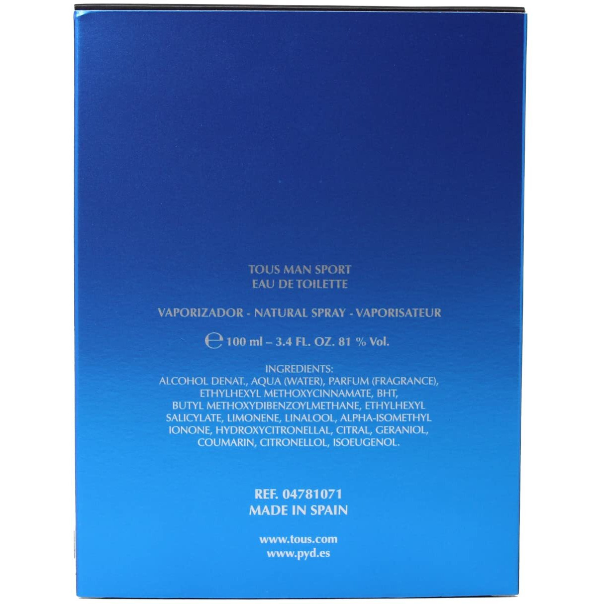 Tous Man Sport by Tous Eau De Toilette Spray 3.4 oz(D0102HA7B0A.)