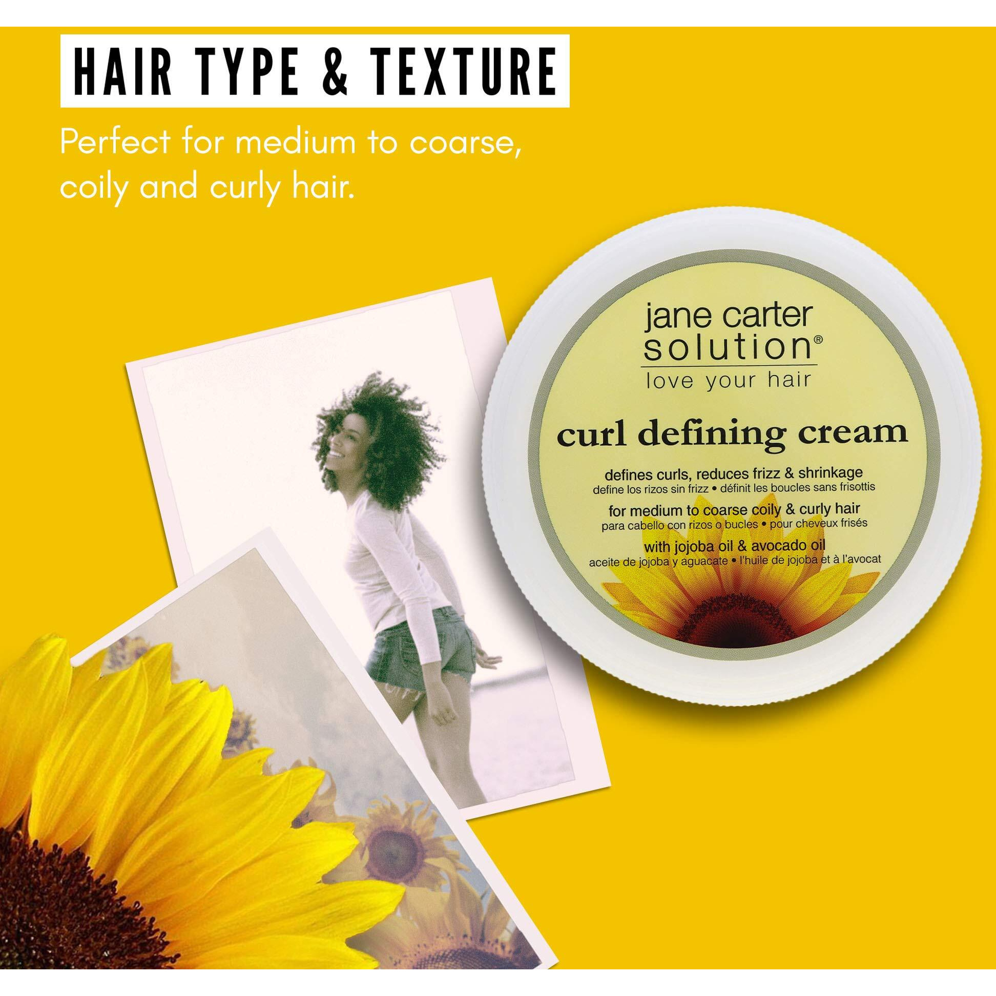 Jane Carter Solution Curl Defining Cream (6oz) - Reduce Frizz, Nourish, Lightweight