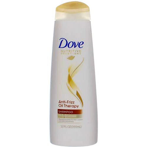 Dove Nutritive Solutions Anti Frizz Shampoo for Frizzy, Tangled Hair Oil Therapy with Nutri-Oils Moisturizing Shampoo Formula Smooths Hair 12 oz