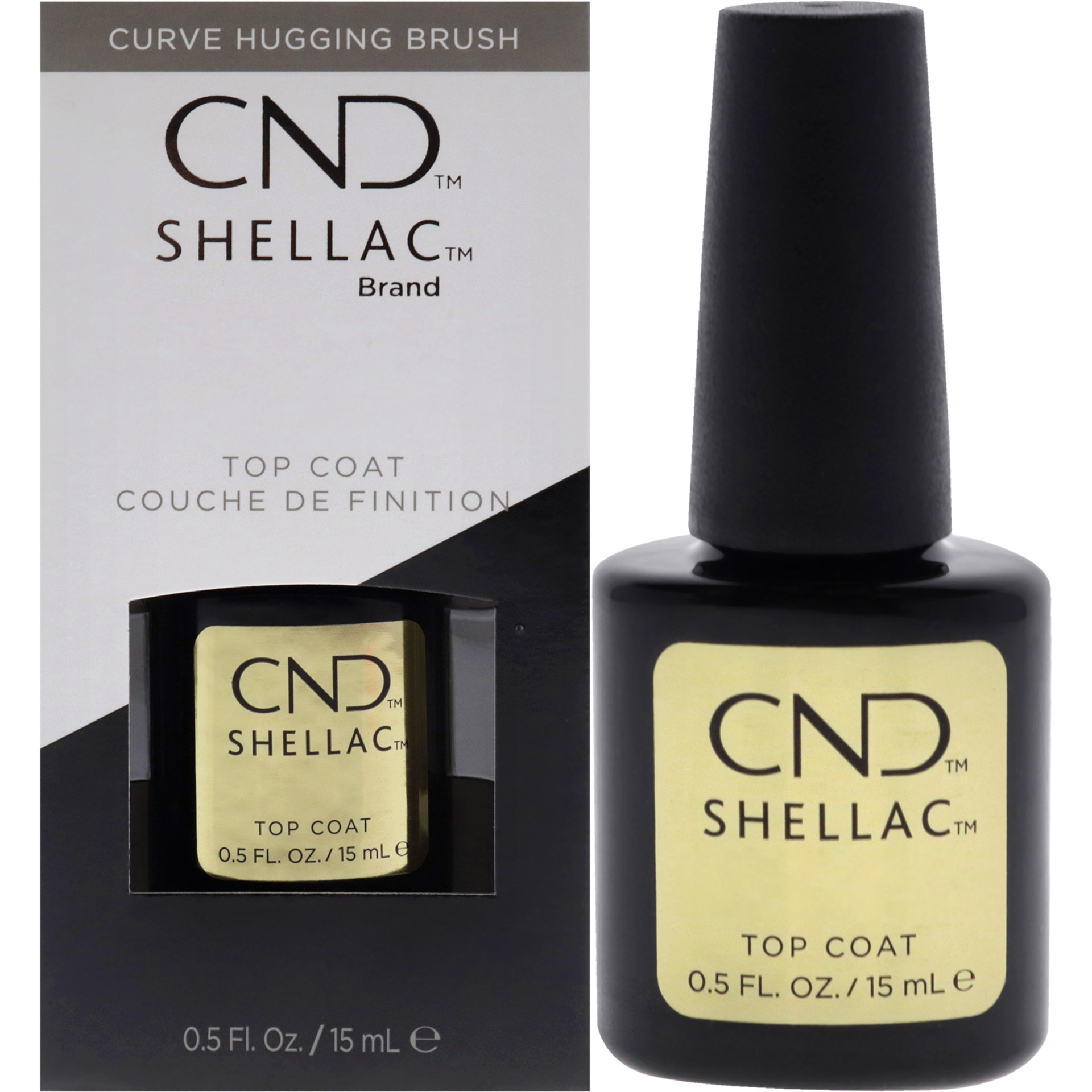Shellac Nail Color - Original Top Coat by CND for Women - 0.5 oz Nail Polish