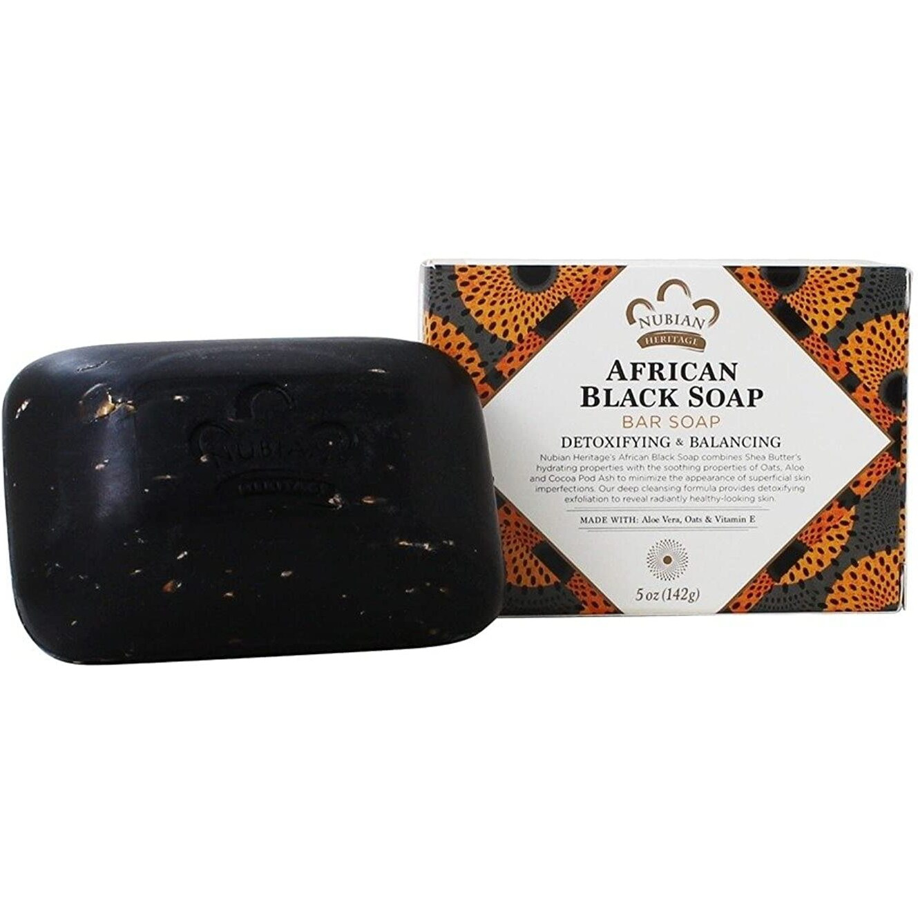 Nubian Heritage Soap Bar African Black, 5 oz