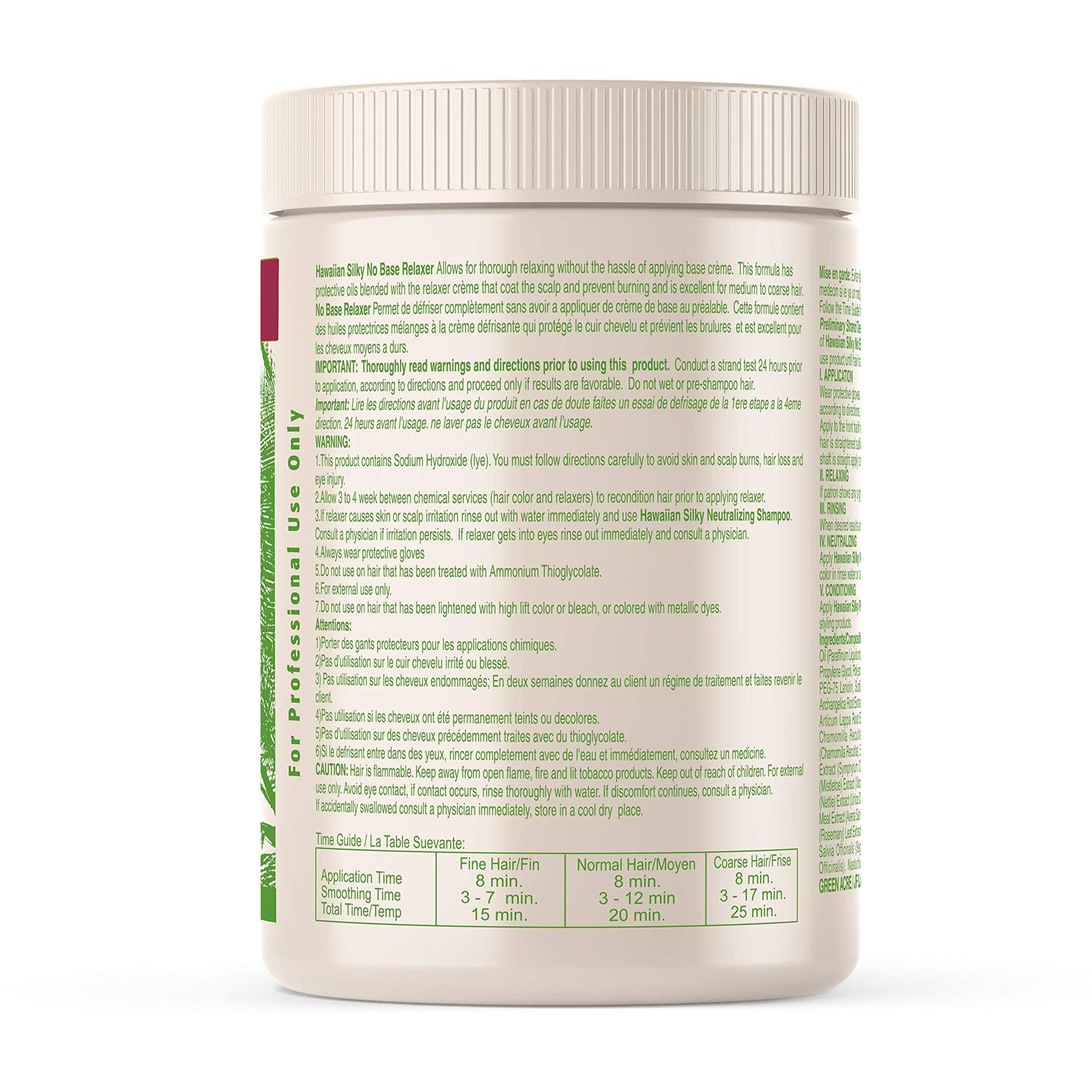 Hawaiian Silky no lye relaxer, regular, White, 20 Ounce