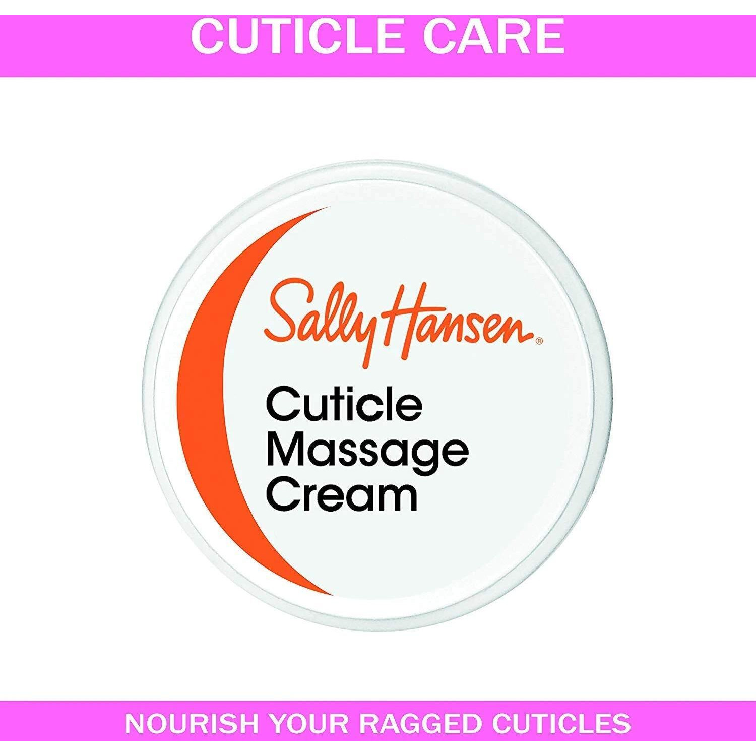 Sally Hansen Cuticle Massage Cream 0.4 Oz, Packaging may vary