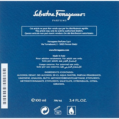 F by Ferragamo Free Time by Salvatore Ferragamo for Men - 3.4 oz EDT Spray