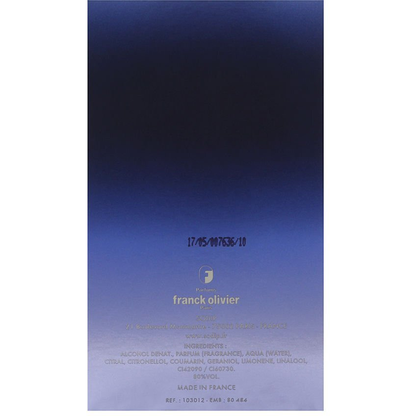 Sunrise by Franck Olivier, 2.5 oz Eau De Toilette Spray for Men