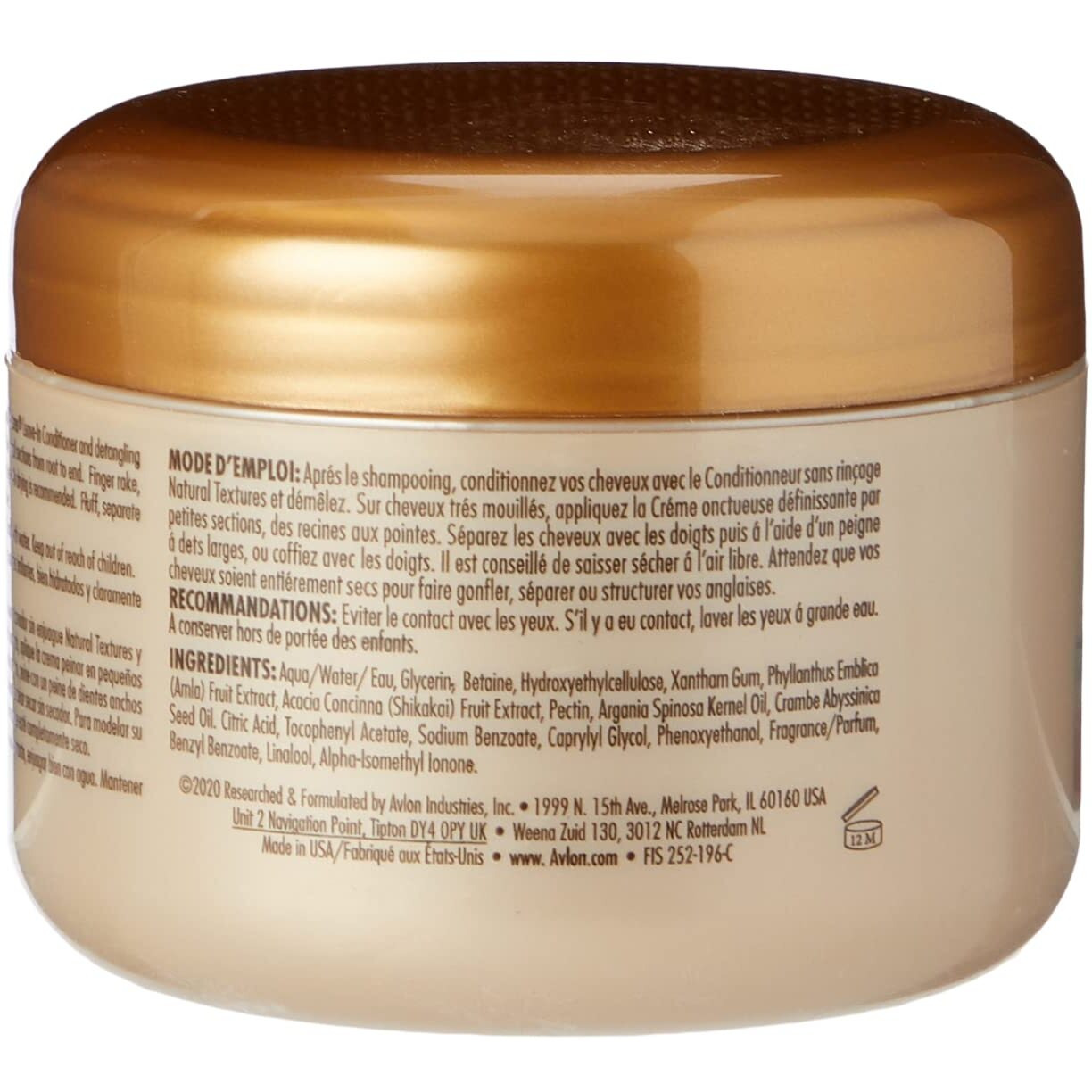 KeraCare Natural Defining Custard Cream by Avlon for Unisex - 8 oz Cream