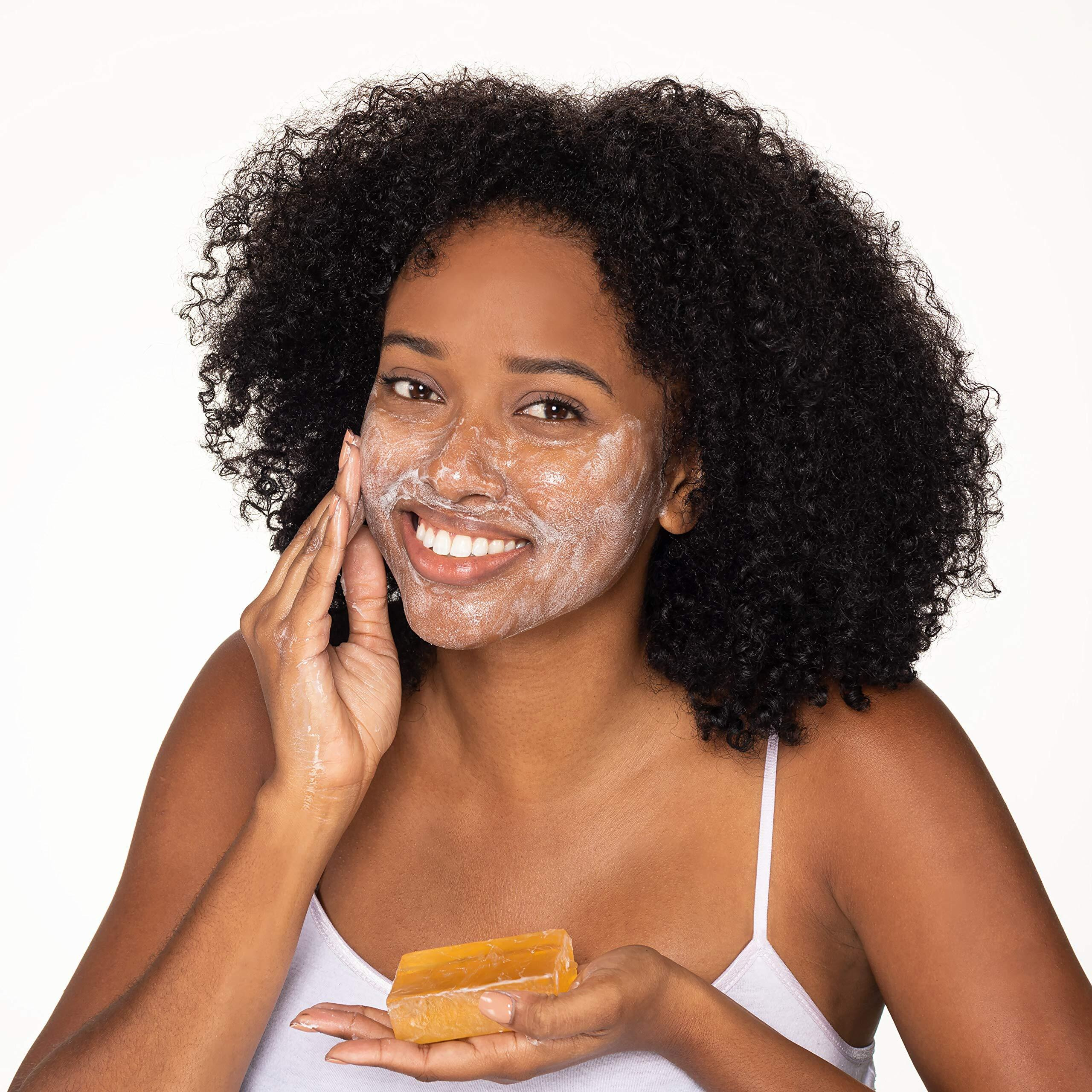Neutrogena Original Amber Bar Fragrance-Free Facial Cleansing Bar with Glycerin, Pure & Transparent Gentle Face Wash Bar Soap, Free of Harsh Detergents, & Dyes, Hypoallergenic, 3.5 Oz (Pack of 3)