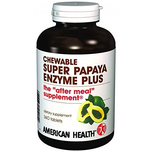 American Health - Super Papaya Enzyme Plus chewable - 360 chewable Tablets(D0102H5WZP8)