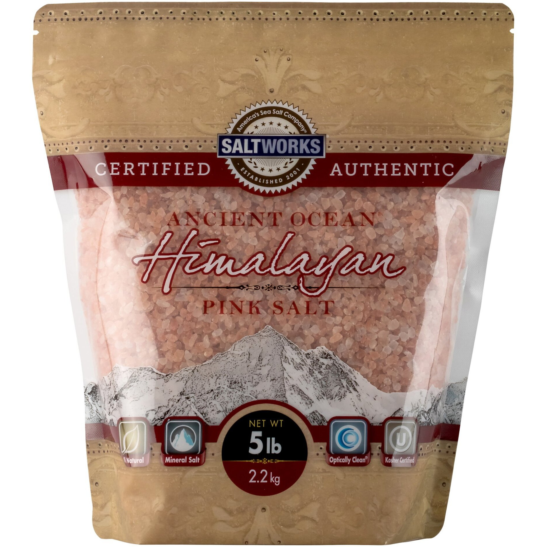 Saltworks - Salt Pink Himalayan crse - 1 Each - 5 Lb(D0102H5NAZ2)