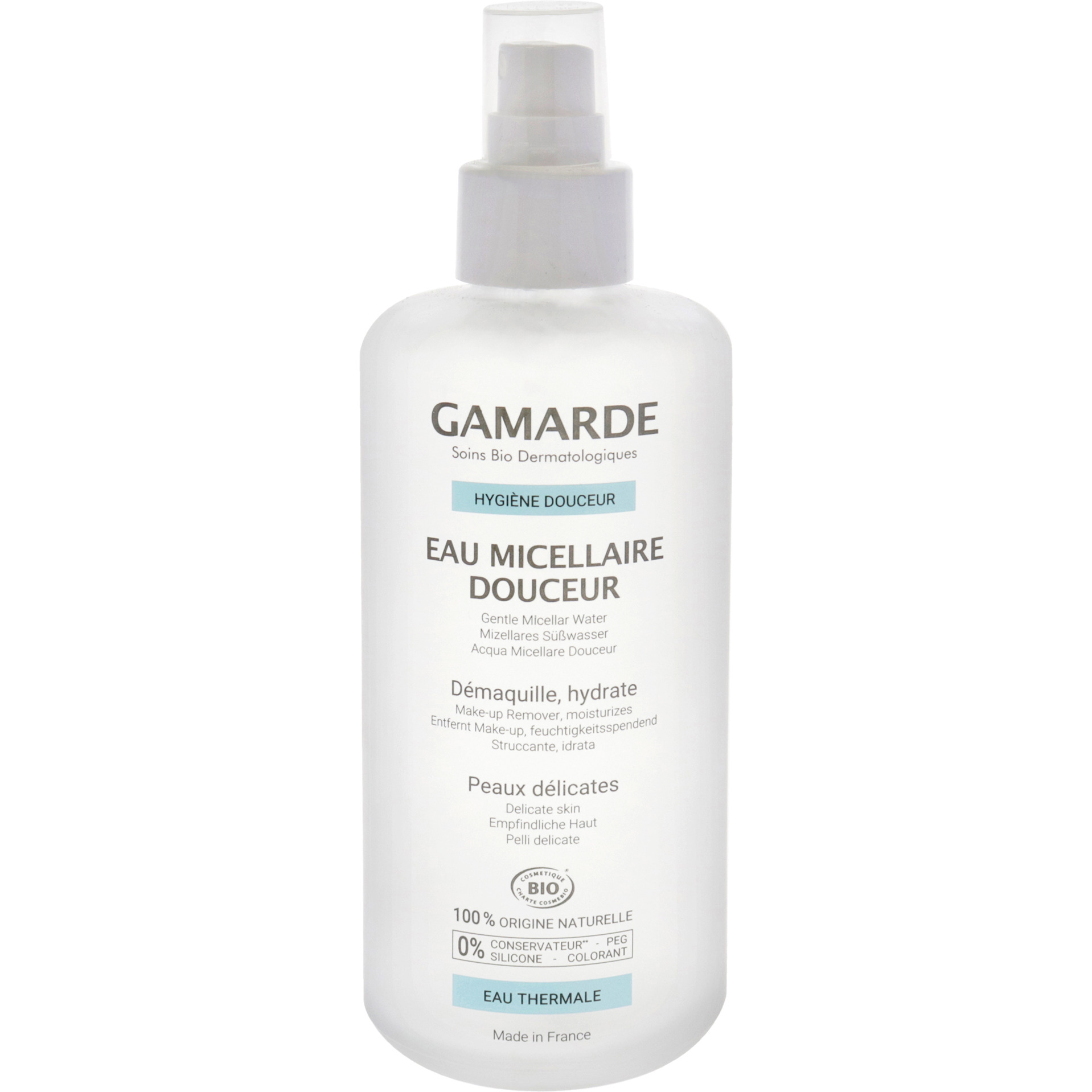 Gentle Micellar Water Make-up Remover by Gamarde for Women - 6.76 oz Makeup Remover