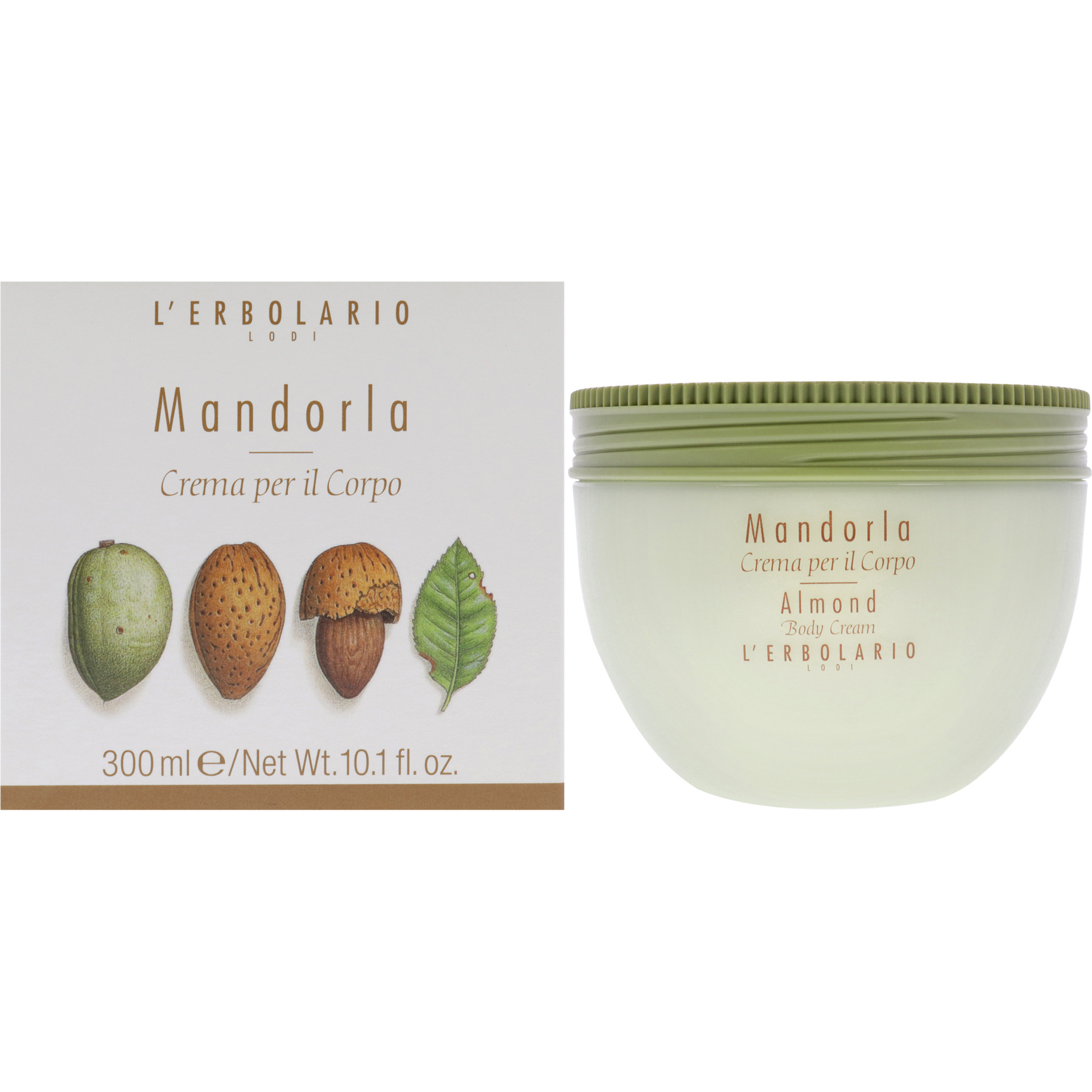 Body Cream - Almond by LErbolario for Unisex - 10.1 oz Body Cream