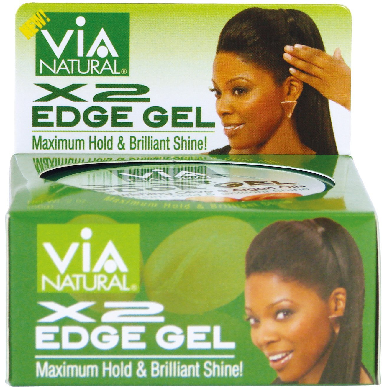Via Natural X2 Edge Gel, 2 Ounce