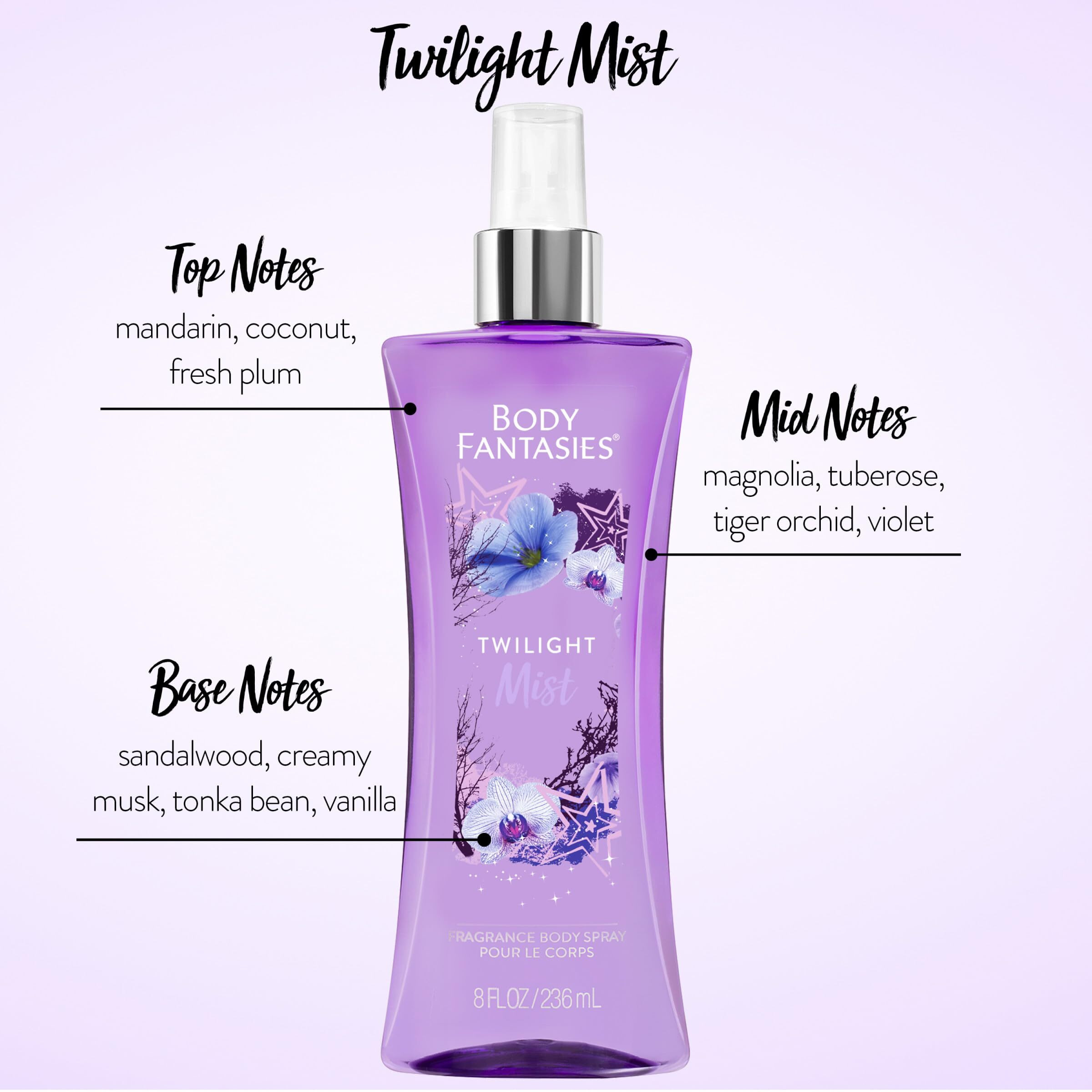 Body Fantasies Signature Twilight Mist by Parfums De Coeur Body Spray 8 oz(D0102HAXJ2A.)