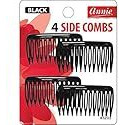 Annie Side Hair Comb Small Black (4pc) 3203