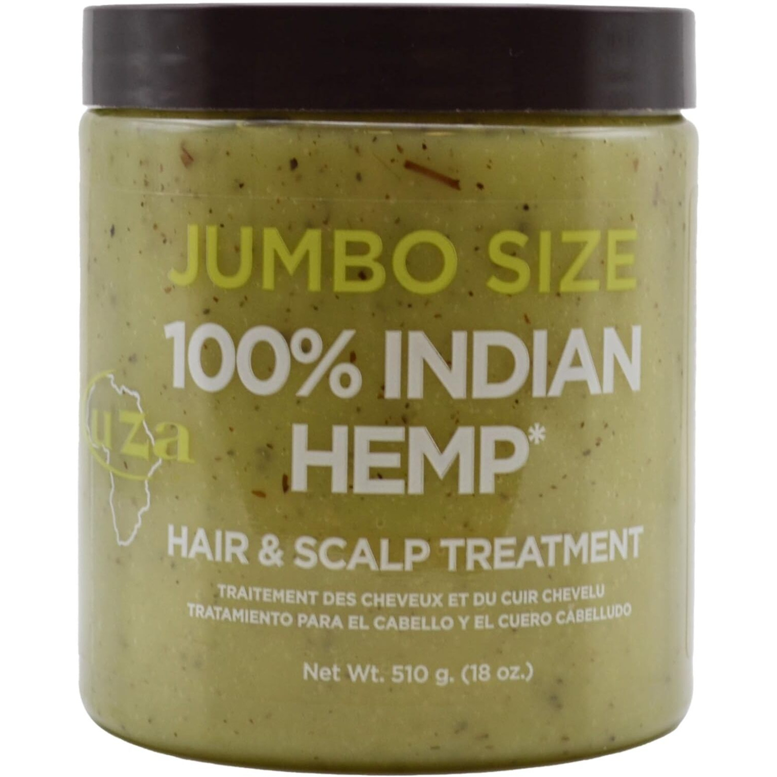 Kuza Indian Hemp Jumbo Hair & Scalp Treatment 18 oz. - Smooth, Soften & Moisturize
