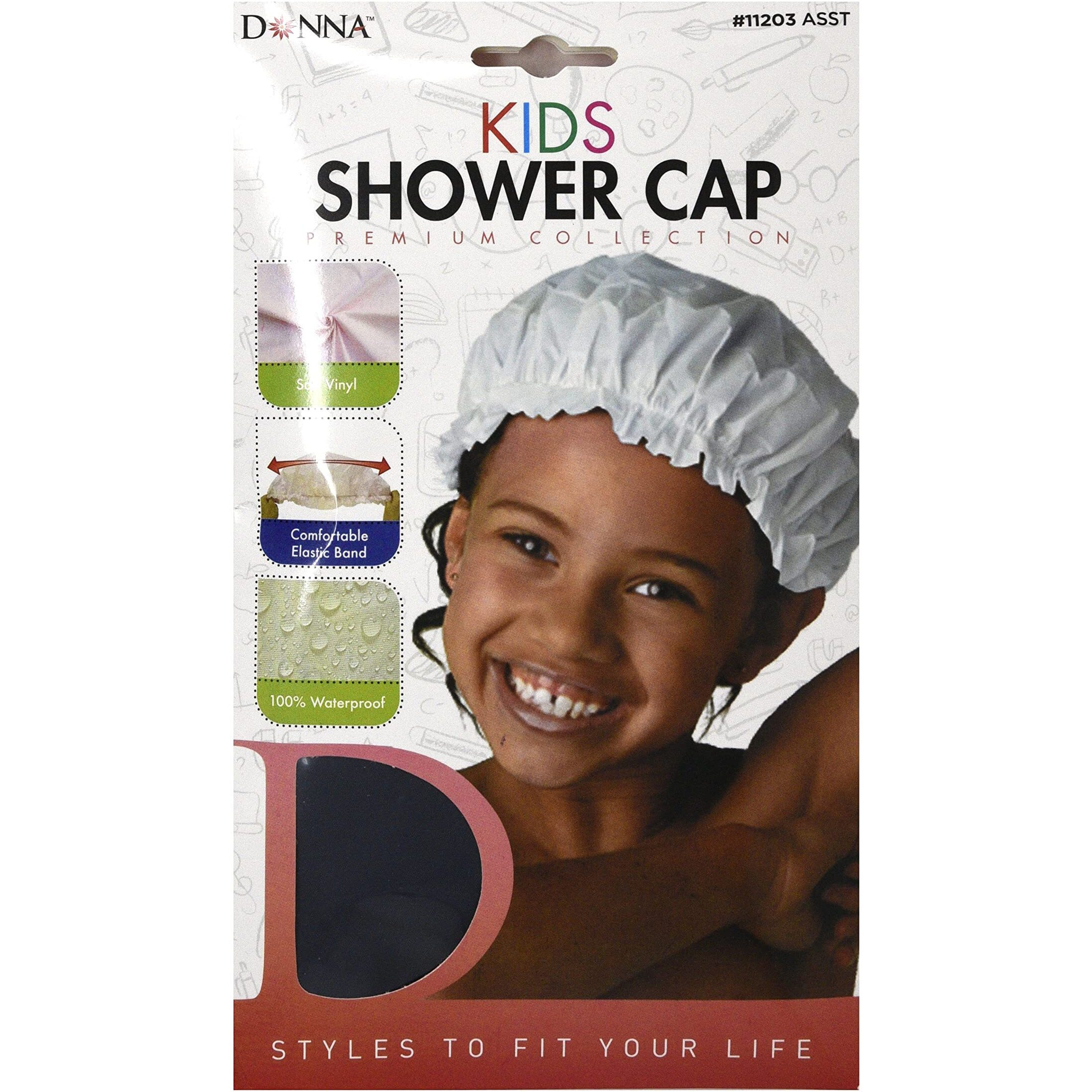 Donna Collection Kids Shower Cap