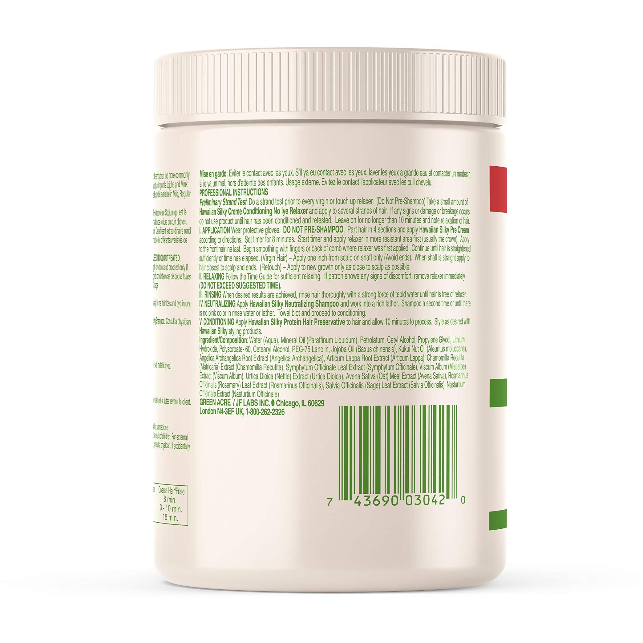 Hawaiian Silky no lye relaxer, super, White, 20 Ounce
