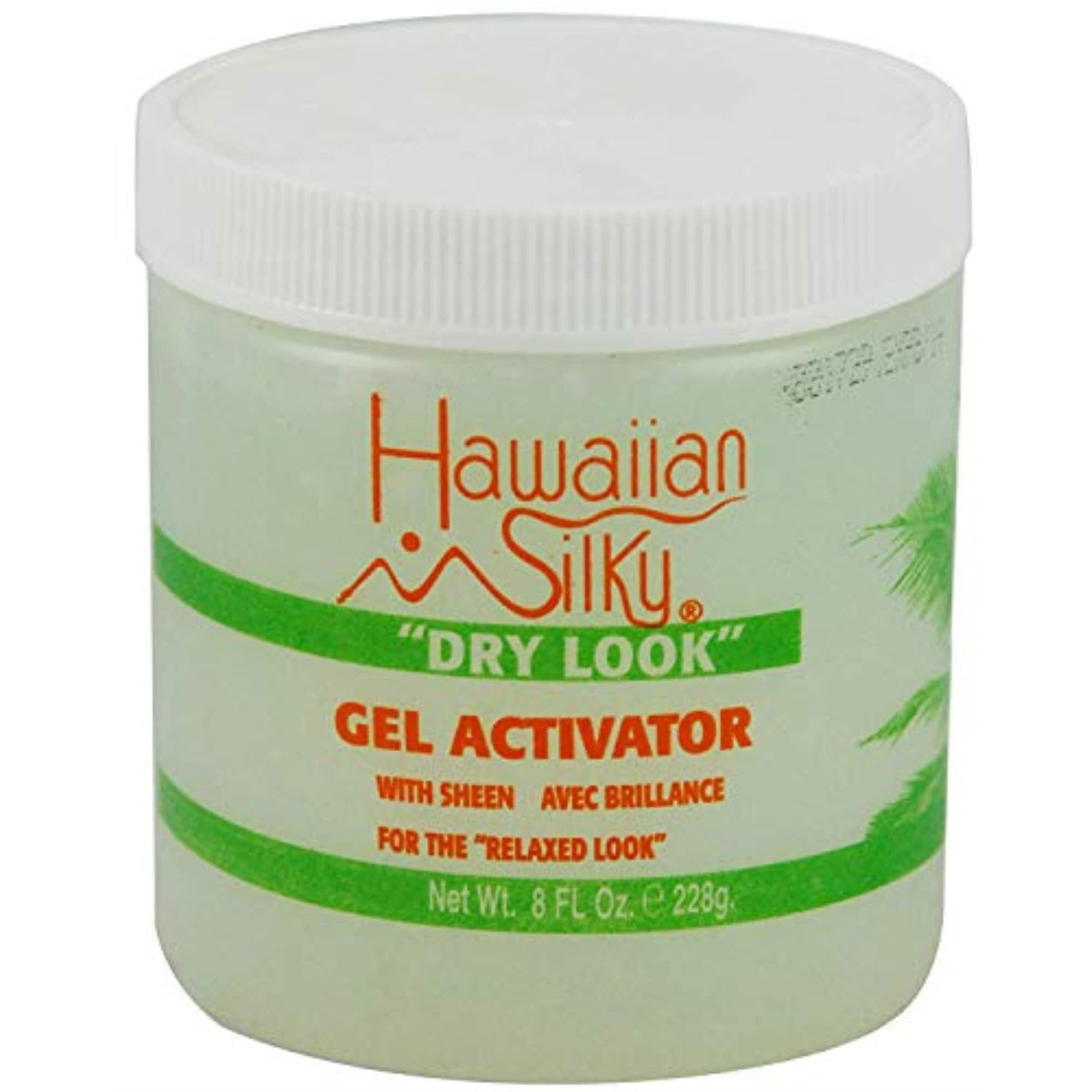 Hawaiian Silky dry look gel activator 8 fluid ounce, Green, 8 Fl Ounce