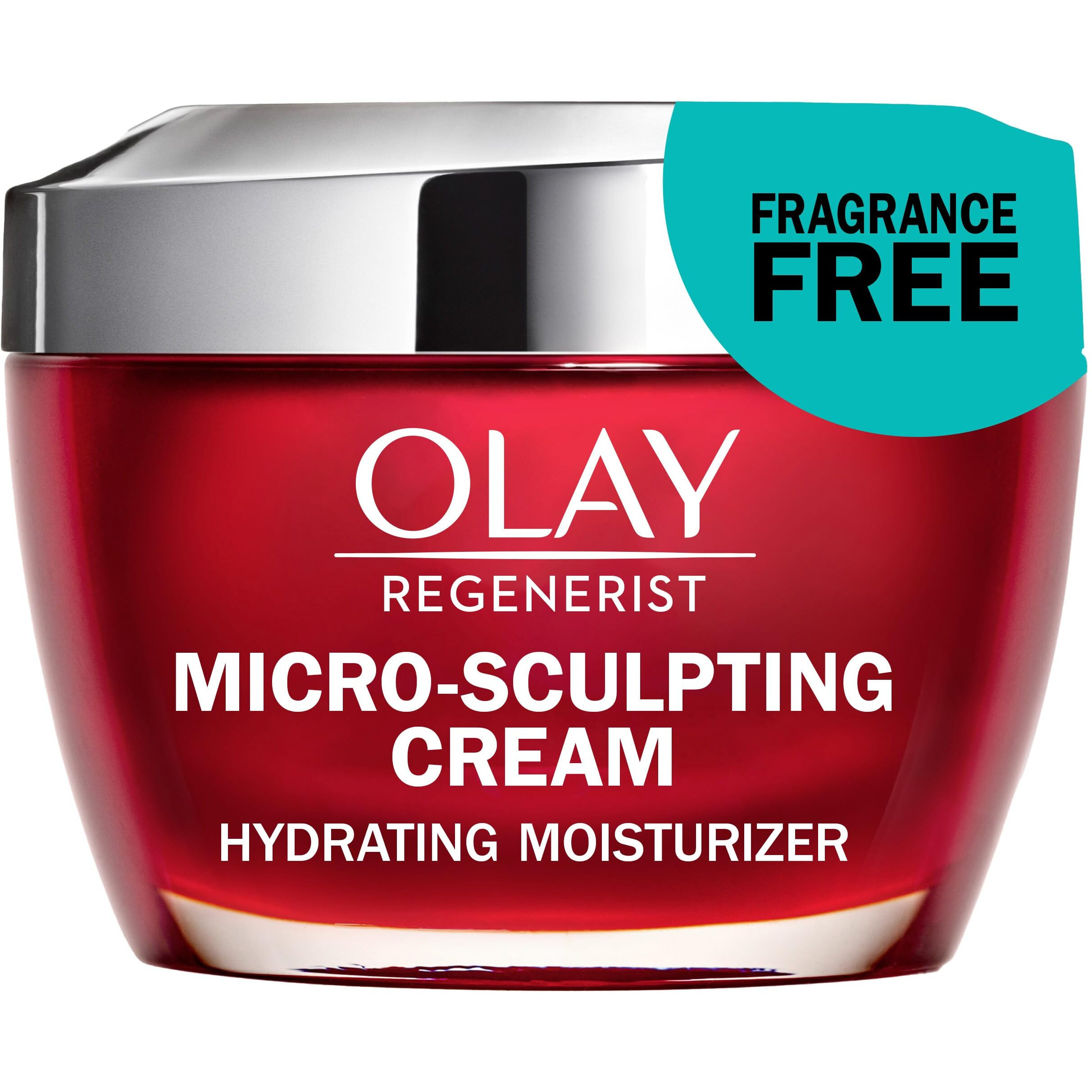 Olay Regenerist Micro-Sculpting Cream Face Moisturizer with Hyaluronic Acid & Niacinamide, Fragrance-Free, 1.7 oz