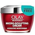 Olay Regenerist Micro-Sculpting Cream Face Moisturizer with Hyaluronic Acid & Niacinamide, Fragrance-Free, 1.7 oz