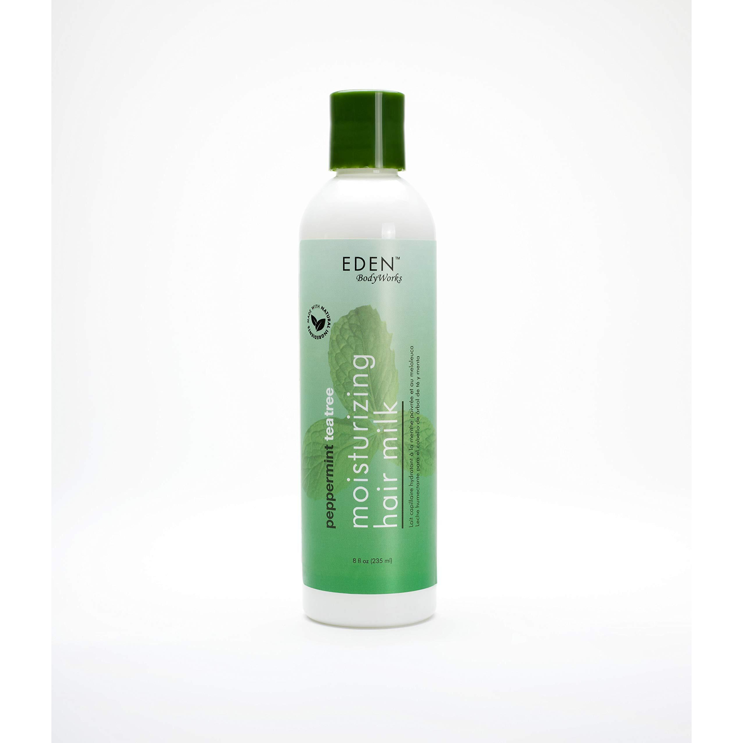 EDEN BodyWorks Peppermint Tea Tree Hair Milk | 8 oz | Moisturize, Nourish, & Refresh Hair and Scalp - Packaging May Vary