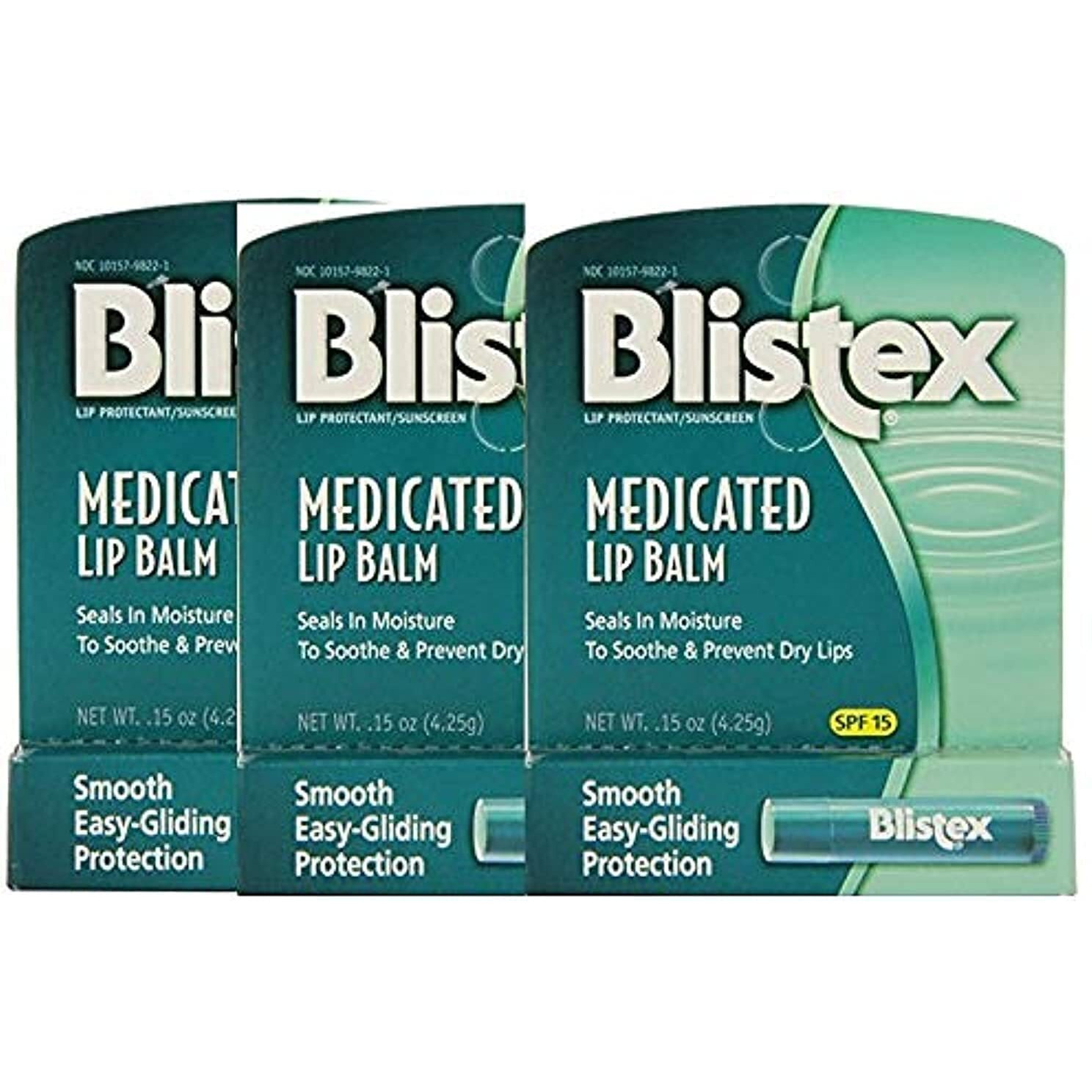 Blistex Medicated Lip Balm, 3 Balm Value Pack (Pack of 3)