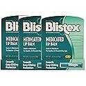 Blistex Medicated Lip Balm, 3 Balm Value Pack (Pack of 3)