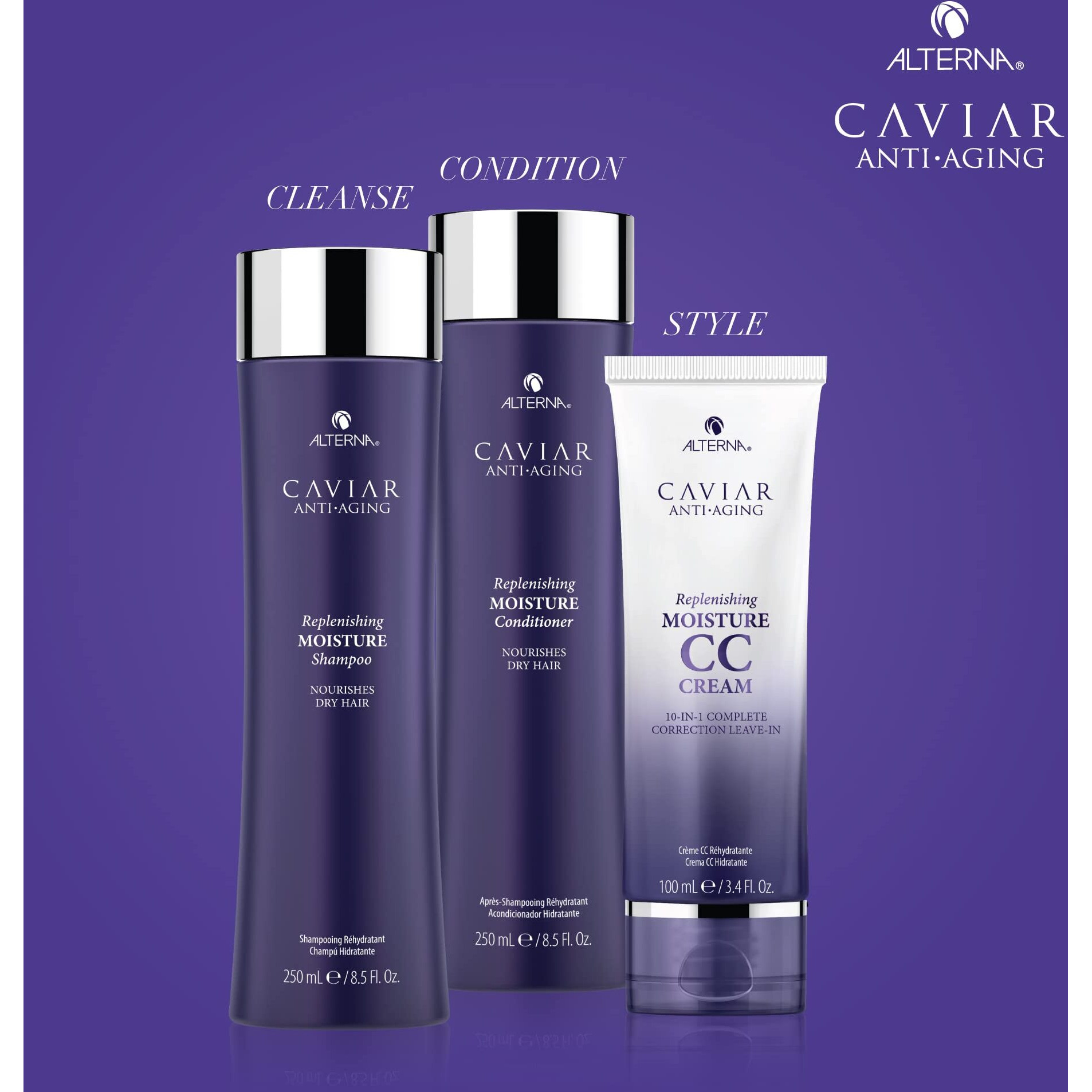 Caviar Anti Aging Replenishing Moisture Shampoo by Alterna for Unisex - 8.5 oz Shampoo