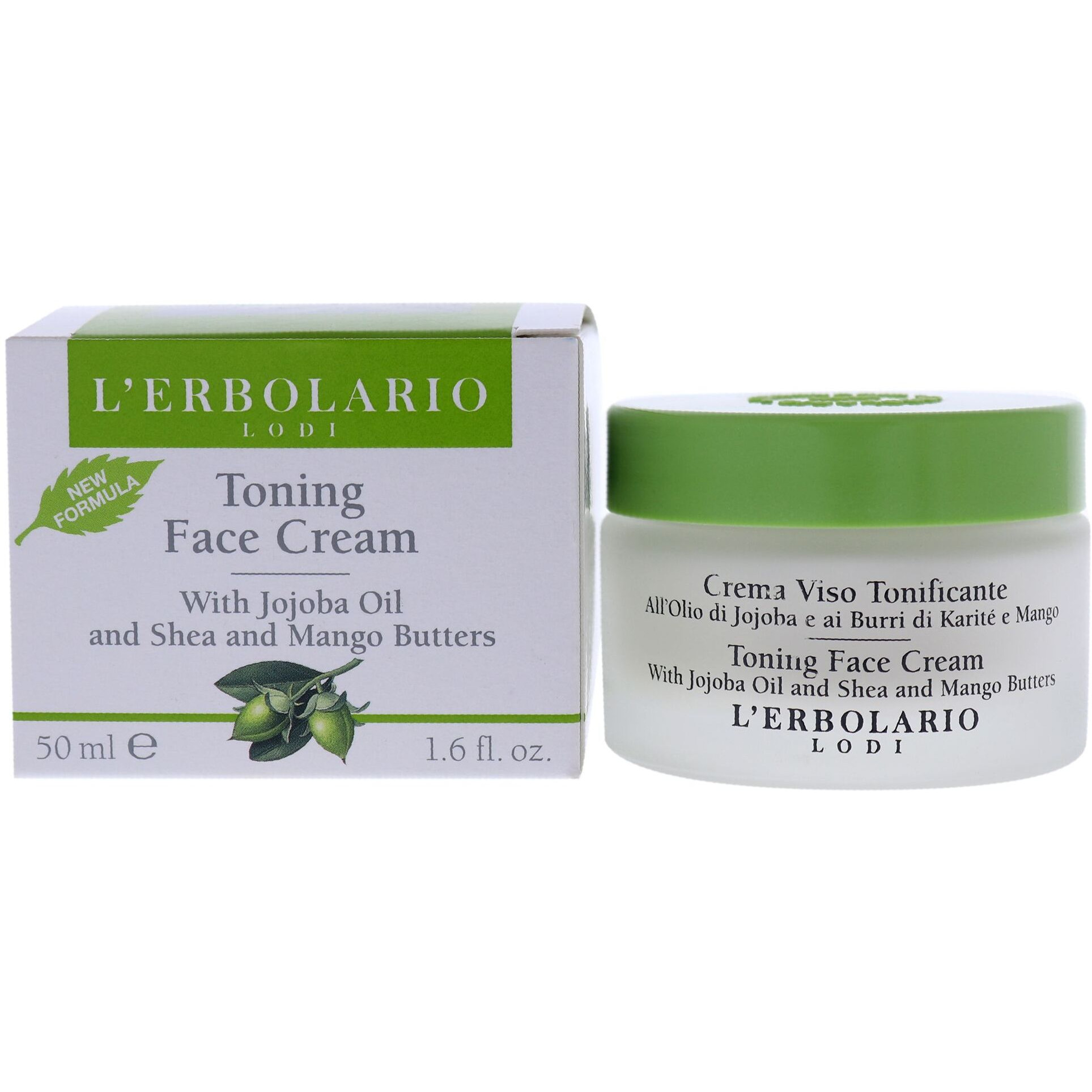 Toning Face Cream by LErbolario for Unisex - 1.6 oz Cream