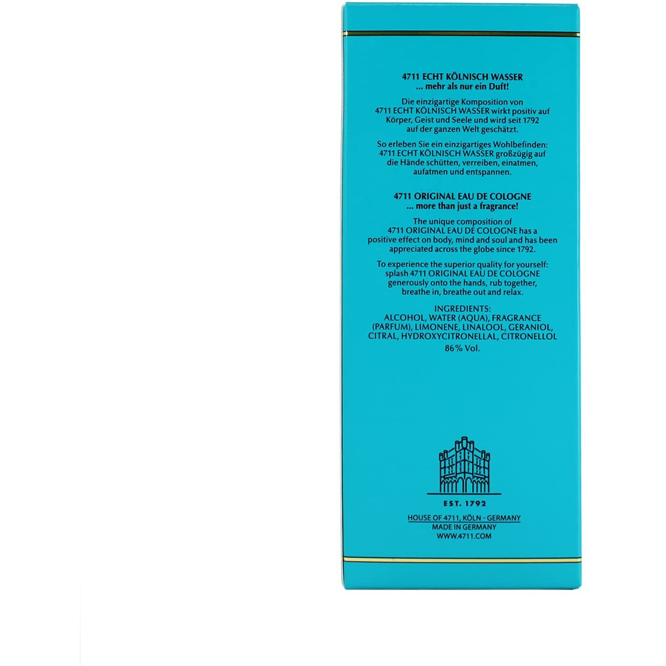 4711 by 4711 Cologne Spray (Unisex Tester) 3 oz(D0102HA7DTW.)