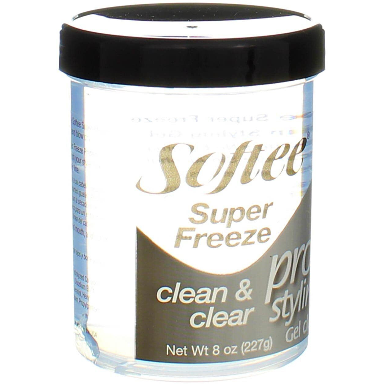 Softee Protein Super Freeze Hair Styling Gel, 8 Ounce