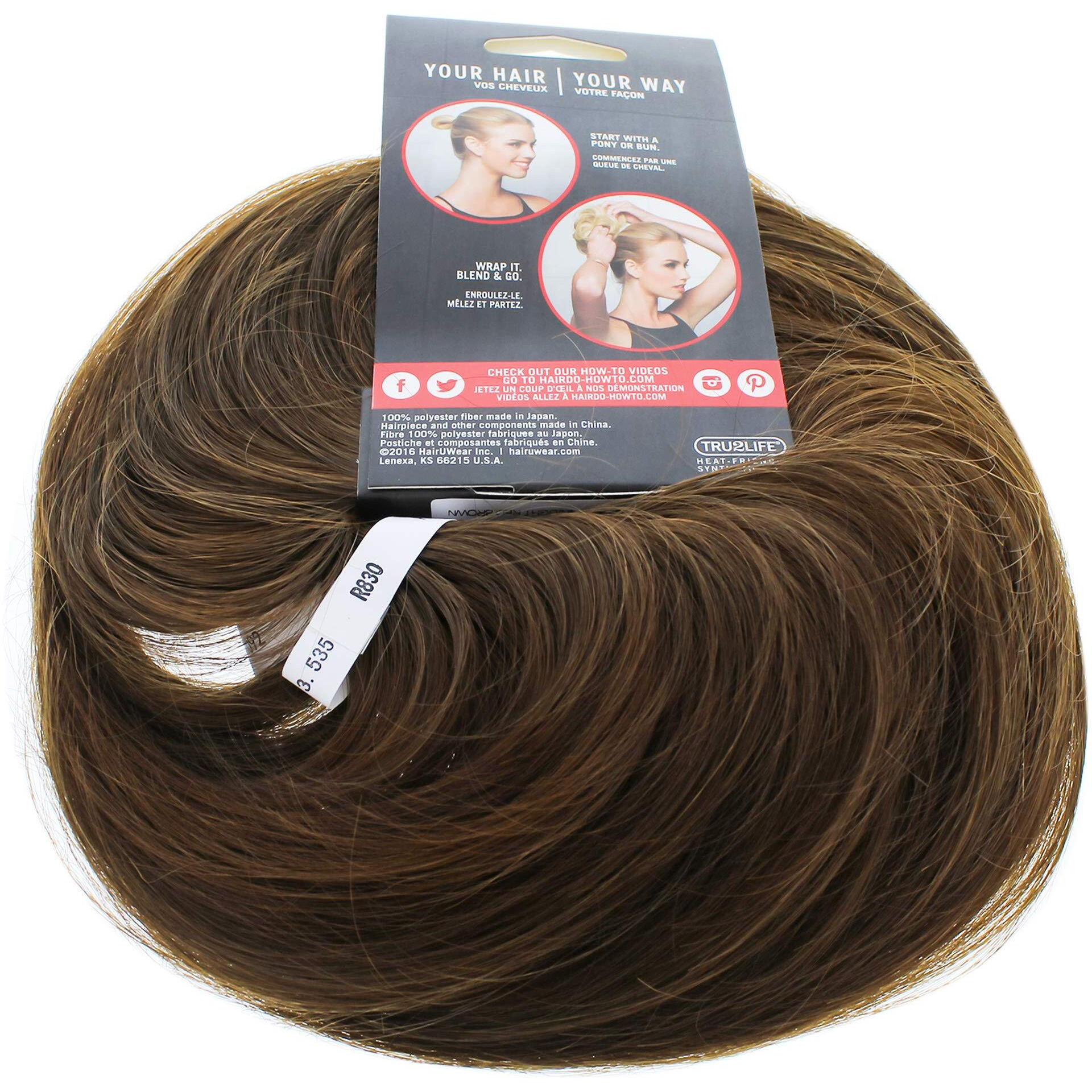 Style-a-do and Mini-do Duo Pack - R830 Ginger Brown by Hairdo for Women - 2 Pc Hair Wrap