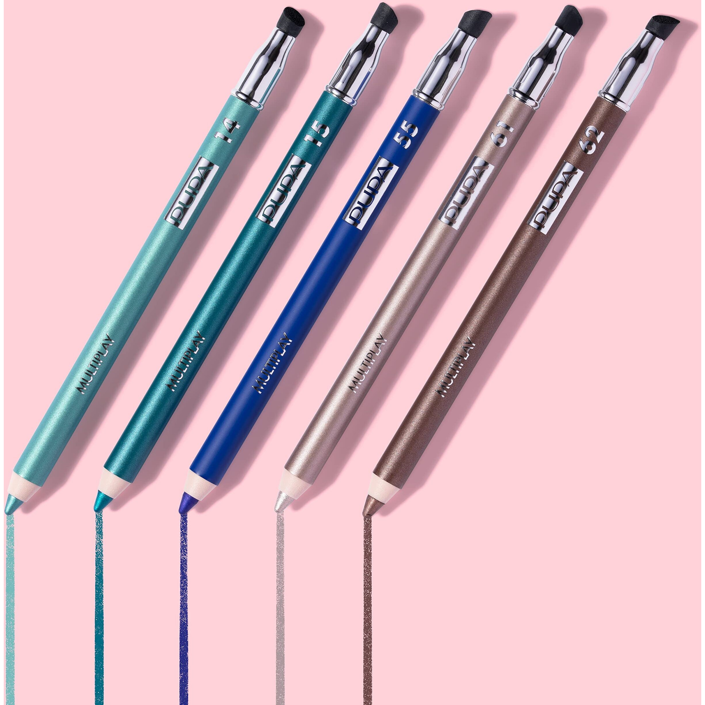 Multiplay Eye Pencil - 02 Electric Green by Pupa Milano for Women - 0.04 oz Eyebrow Pencil