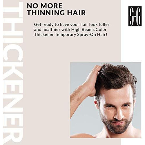 High Beams Color Thickener Temporary Spray - 11 Black by Salon Grafix for Unisex - 2.7 oz Hair Color