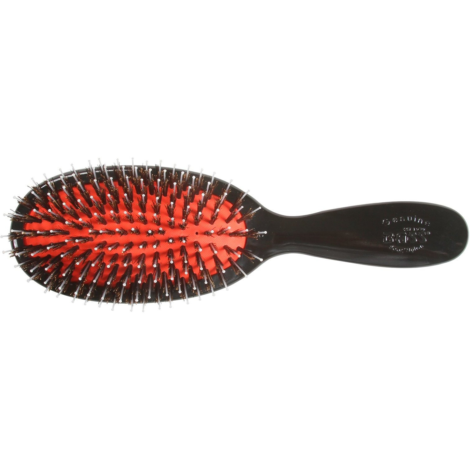 Bass Brushes Med Oval Wild Boar Nylon Brush, 1 EA