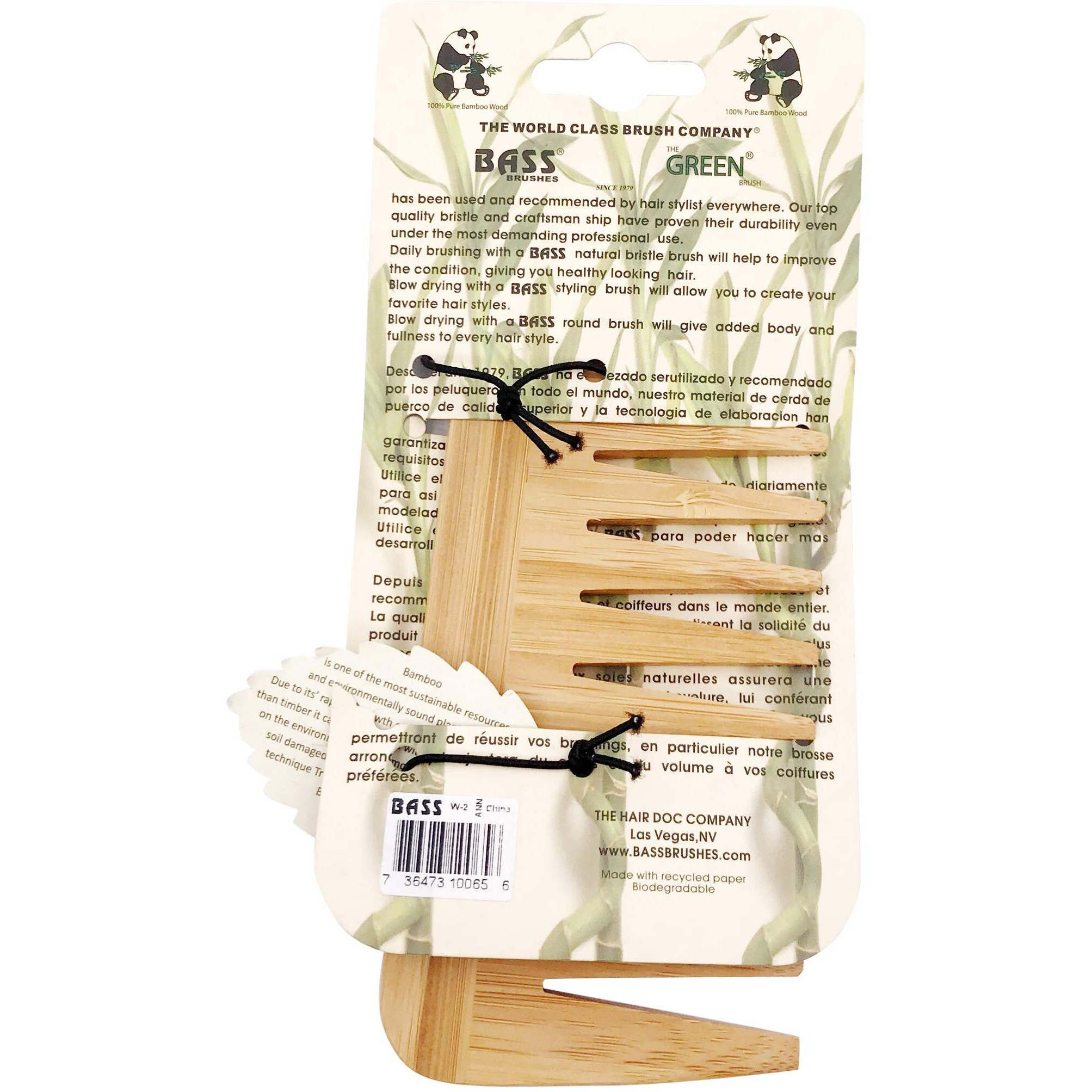 HAIR DOC Medium Wood Comb, 1 EA