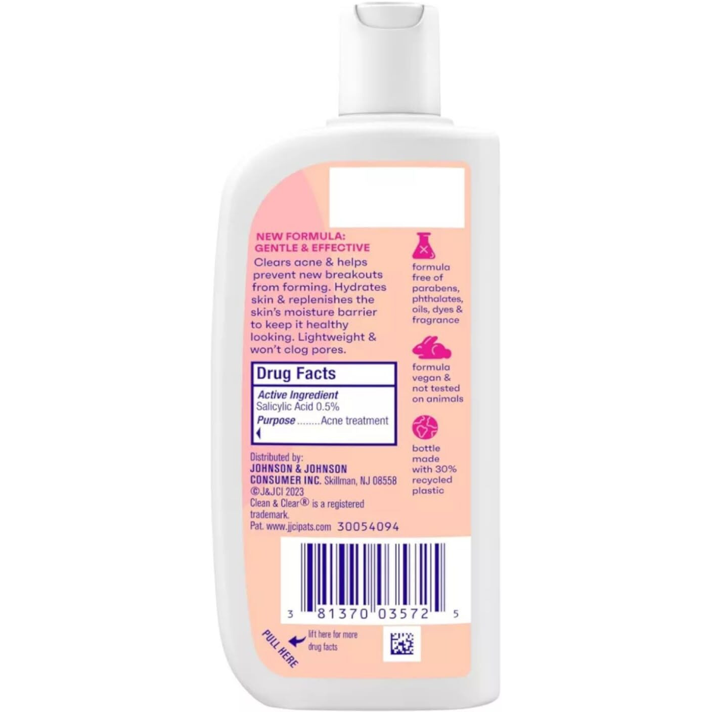 CLEAN & CLEAR MOISTURIZER 4 OZ